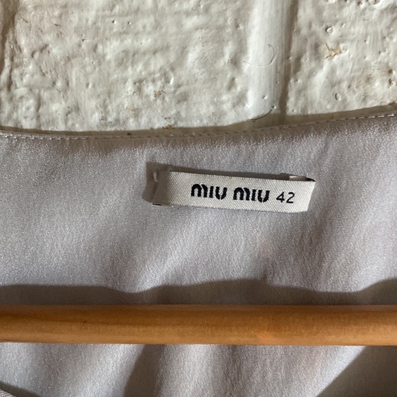 Miu Miu, light grey dress authentic - Picture 3 of 9